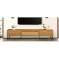 thumbnail image 5 of 80-inch TV Support, Ample Storage for DVDs / Farmhouse TV Console with Metal Legs, 5 of 6