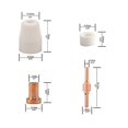 thumbnail image 4 of 150pcs Pt31 Lg40 Plasma Cutter Electrode Tips Cup Extended Consumables Kit For Pt-31 Cut40 Cut50 Hy, 4 of 5