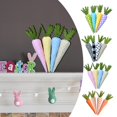 thumbnail image 6 of JHEHF Pack Of 4 Easter Carrots Decor Colorful Handmade Filled Easter Carrots Easter Basket Stuffers Vase Filler Tiered Tray DIY Decor Farmhouse Party Supply, 6 of 6
