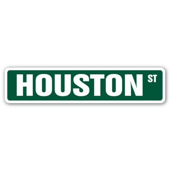 HOUSTON Street Sign Childrens Name Room Sign | Indoor/Outdoor |  30" Wide