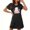 Black, variant on WMTBSRSW Women Halloween Short Sleeve SleepCute Graphic Night Shirts Comfy Nightgowns Pajamas Holiday House Dress Fall Sleepwear Black XXL