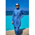 thumbnail image 2 of Andalus Full Coverage Burkini Set With Front Ruching A2502-6, 2 of 6