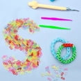 thumbnail image 4 of Uxcell S Clips for Loom Bracelets, Rubber Band Bracelet Clip Clear Plastic Connectors Refills Kit with Pink Crochet Hook for Loom Bracelets Making DIY(Yellow, Pack of 1000), 4 of 7