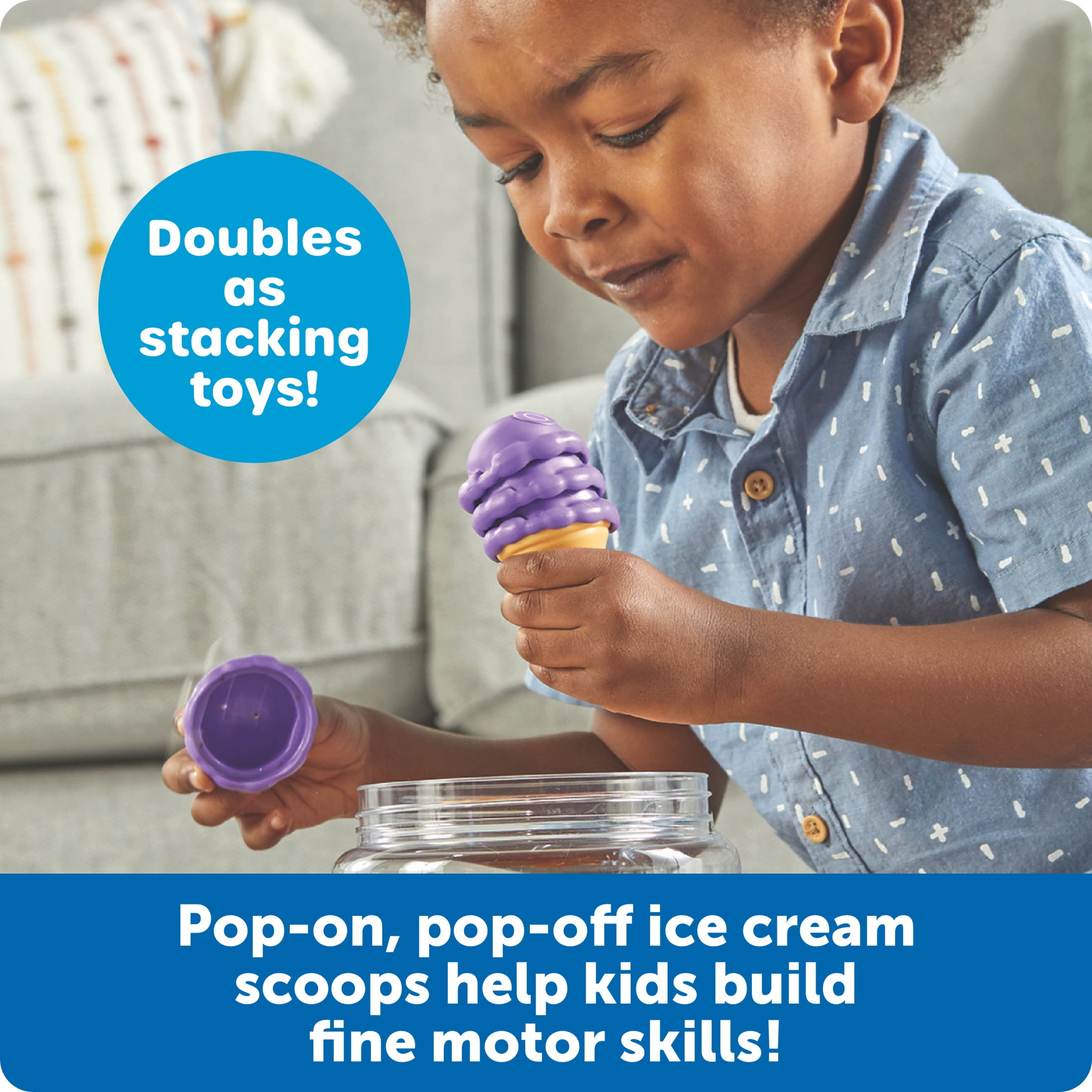 Learning Resources Mini Letter Scoops  Preschool Learning Toys Stacking Toys Ages 3