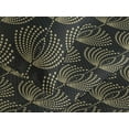 thumbnail image 3 of Ambesonne Geometric Flower Quilted Coverlet 3 Pcs, Abstract Art Deco, Queen Size, Charcoal Grey and Mustard, 3 of 4
