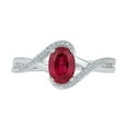 thumbnail image 2 of 1./20 CTTW STERLING SILVER LAB CREATED RUBY FASHION RING, 2 of 5