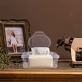 thumbnail image 4 of Raindrops 2Pcs Reusable Transparent Tissue Storage Box Lightweight Wipes Dispenser, 4 of 8