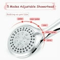 thumbnail image 4 of High Pressure Shower Head 5 Settings Handheld Shower Heads Spray With 5 FT Hose, 4 of 19