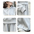 thumbnail image 7 of Stamzod Girls Fashion 2 Piece Sweatsuit Set Casual Long Sleeve Cropped Hoodie and Pants Fall Winter Clothes for Kids Size 5-15 Gray W 14-15Years, 7 of 7