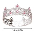thumbnail image 2 of Bandeau Doré Design Rond Élégant pour Femmes Filles Enfants Fête Bal Accessoire de Mariée Postiche en Strass, 2 of 3