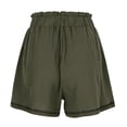 thumbnail image 6 of WAYUTE Women's Shorts Fashion Spring and Fall Solid Color High Waist Pocket Wide Leg Cargo Shorts Casual Soft Comfort Summer Dailywear, 6 of 7