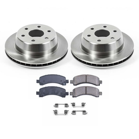 Ultimate Brakes Rear Semi-Metallic Brake Pad and Rotor Kit with Hardware WM80944