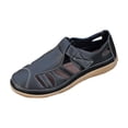 thumbnail image 2 of Viluyesy Womens Flat Sandals, Closed Toe Soft Sole Non-Slip Casual Comfortable Walking Shoes Black US8.5, 2 of 9