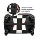 thumbnail image 2 of Balery Ladybugs Of Black And White Checkers Funda de equipaje, fundas para maletas, elástica, lavable, protector de maletas, compatible con maletas de 18 a 32 pulgadas-Large, 2 of 7