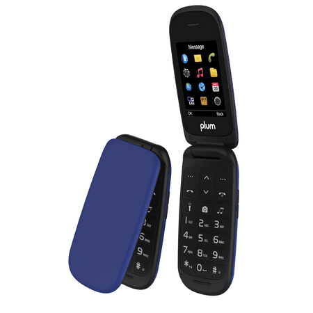 Plum Flipper - GSM Unlocked Phone Big Keypad Big Screen Tmobile MetroPCS Lyca Simple Mobile - (Best Mobile Phone With Qwerty Keypad)