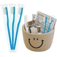 thumbnail image 2 of Blue Handle Toothbrushes Bulk, Disposable Toothbrush Individually Wrapped, Travel Toothbrushes for Hotel, Home Guests and Homeless (50 Pack), 2 of 7