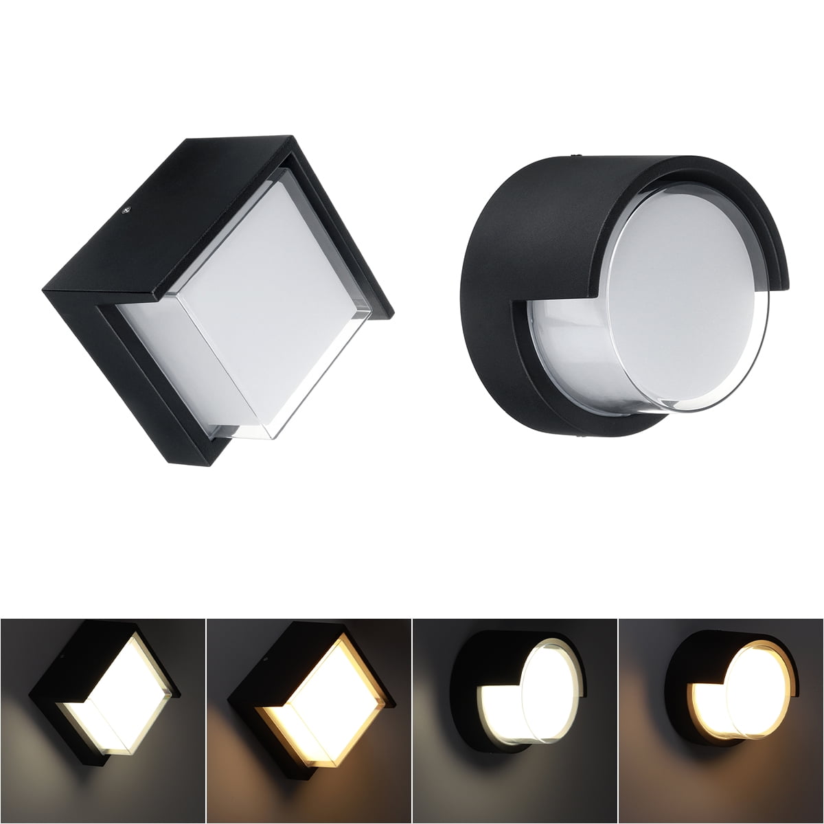 Outdoor Modern Exterior Wall Lights, Matte Black Porch Outdoor Modern Exterior Wall Lights, Matte Black Porch