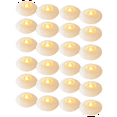 thumbnail image 2 of 24 Pack Flameless Led , 200 Hour White Battery Operate Waterproof Tealights for Cylinder Vases,24 * Flameless Led Floating Candles,White, 2 of 7