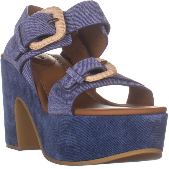 Womens See By Chloe SB30091 Chunky Platform Sandals, Light/Pastel Blue