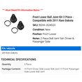 thumbnail image 2 of Front Lower Ball Joint Kit 2 Piece - Compatible with 2011 Ram Dakota, 2 of 2