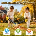 thumbnail image 3 of Carsky 2-in-1 Pretend Weed Trimmer and Leaf Blower Combo with Removable Tool Heads, Role-Play Goggles, Sound Effects and Outdoor Yard Work Activity Gift Set, 3 of 7