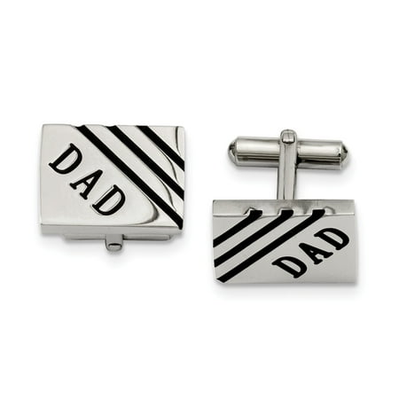 Chisel Stainless Steel Dad Cuff Links SRC214