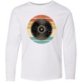 thumbnail image 3 of Inktastic Retro Vinyl Record Music Vintage Sunset Long Sleeve Youth T-Shirt, 3 of 5