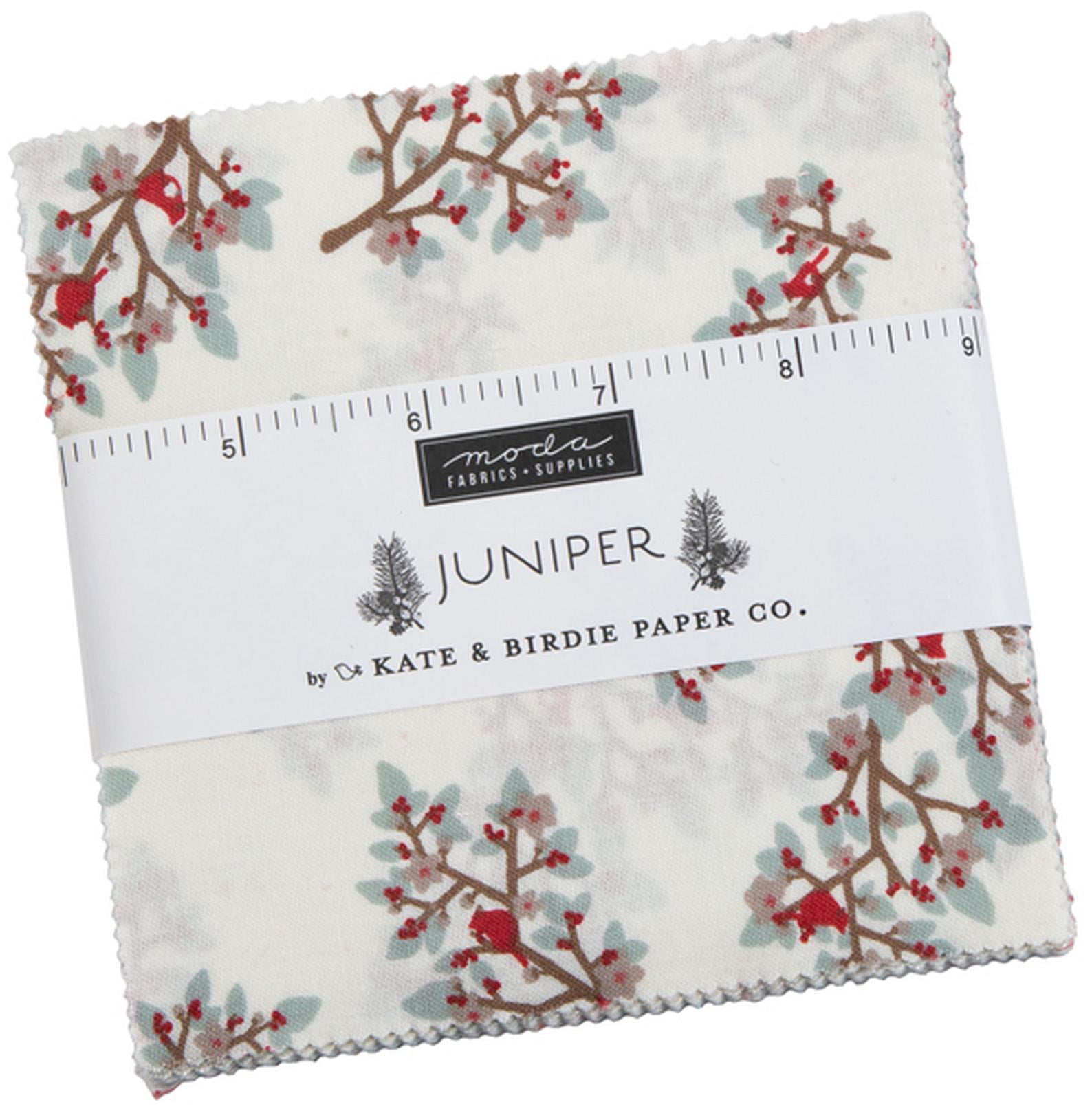 Juniper Moda Charm Pack by Kate & Birdie; 42 - 5" Precut Fabric Quilt