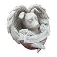 thumbnail image 3 of LOVIVER Angel Pet Memorial Statue Resin Sturdy Collection Sleeping Pet Statue Angel Wing dog, 3 of 8
