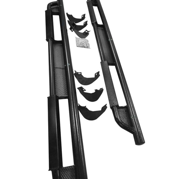 Ikon Motorsports 2PCS Running Boards Side Step Nerf Bars Added on Bodykit Replacement Compatible With 2009-2018 Dodge Ram 1500 2500 3500 & 2019-2023 Dodge Ram 1500 Classic Crew Cab, 2010 2011 2012