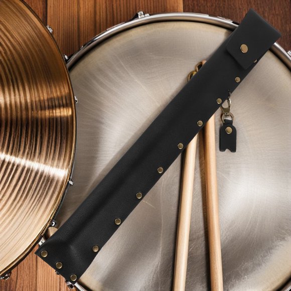 Luxshiny Bolsa Porta Drumsticks En PU Con Protección Y De Tachuelas Para Percusión