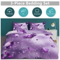 thumbnail image 5 of Purple Diamonds Quilt Cover Set Fashionable Printed Bedding Covers with Pillowcase Home Textiles, King (90"x102"), 5 of 5