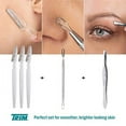 thumbnail image 2 of TRIM Face Grooming Beauty Tool Bundle – For Exfoliating Skin, Removing Blemishes and Stray Hairs – Includes Dermaplane Facial Hair Removers (3 Pack), Skin Care Tool, Slant Tip Tweezers – Easy to Use, 2 of 6
