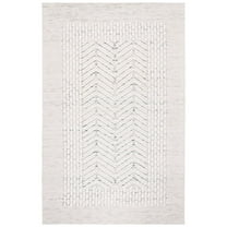 SAFAVIEH Marbella Marsan Bordered Area Rug, Ivory/Green, 6' x 9'