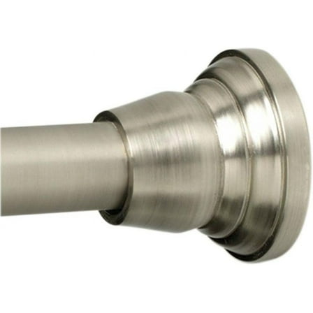 Zenna Home Shower Curtain Rod TwistTight Style - Nickel Finish - 72 in, Silver