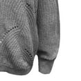 thumbnail image 6 of Fesfesfes Women Sweaters Knitwear Pure Color Mohair Pullover Hollow Sweater, 6 of 7