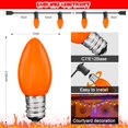 thumbnail image 2 of Cadena de luces LED GOOTHY C7, 7,6 m, 27 bombillas naranjas para exteriores, 2 of 8