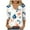 Multicolor Plus Size Blouse for Women_P, variant on CYMMPU Summer Fashion Shirts 3/4 Sleeve Blouses for Women Dressy Casual Tunic Tops Loose Fit Flower Printed Spring Tops V Neck Business Elegant Work Topss Multicolor M
