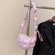 thumbnail image 5 of Bolso bandolera para mujer, suave, plisado, ligero, informal, para mujer (rosa), 5 of 8