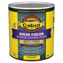 4-Pack of 1 qt Cabot 0806 Neutral Base Solid Color Acrylic Siding Stain