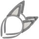 thumbnail image 3 of Halloween Dog Headband Women Costume Headwear Grey 2Set, 3 of 5