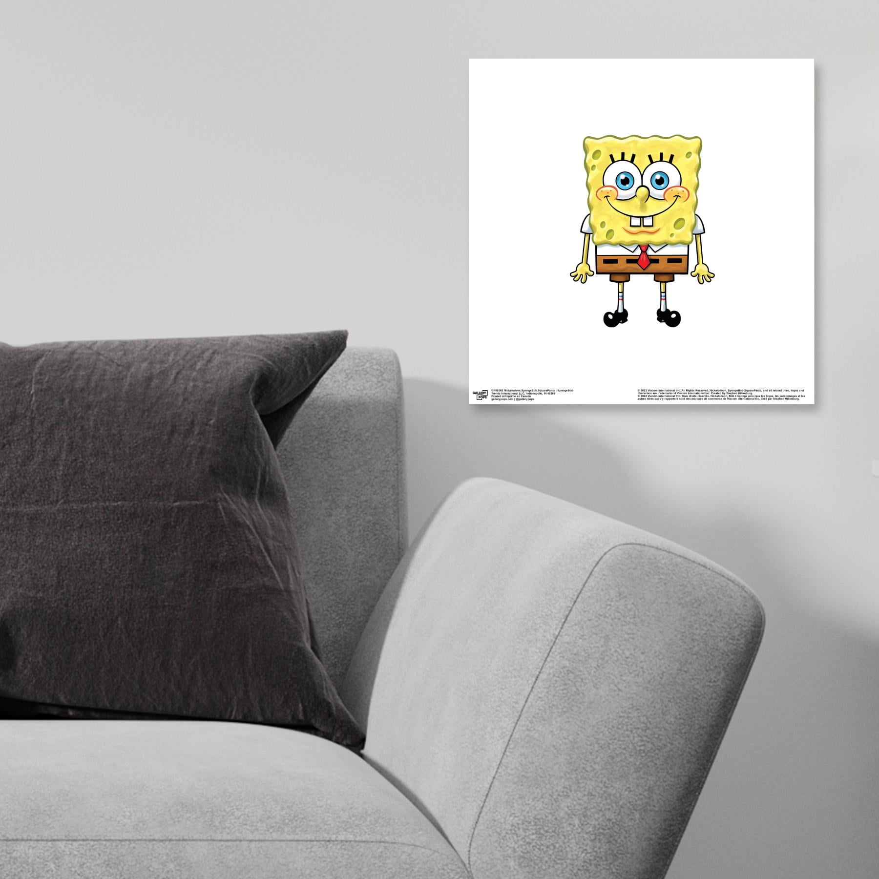 Gallery Pops Nickelodeon SpongeBob SquarePants - SpongeBob Wall Art, Unframed Version, 12" x 12"