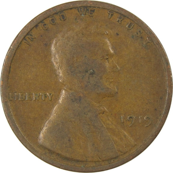 1919 Lincoln Wheat Cent G Good Penny 1c Coin