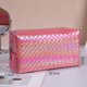 thumbnail image 2 of Bolsa de almacenamiento de cosméticos con patrón tejido a cuadros sinfónico nacarado para mujer MFZFUKR BST2000090-3, 2 of 6