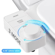 Doulami Bidet Attachment for Toilet, Self-Cleaning Cold Water Bidet, Non-Electric Toilet Seat Attachment,Dual Nozzle Adjustable Water Pressure
