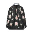 thumbnail image 3 of Pioneer Flower Floral Print Pattern Backpack for School, Cute School Bag with Adjustable Shoulder Straps and Padded Back, 15.3"x11"x7.1", 3 of 5