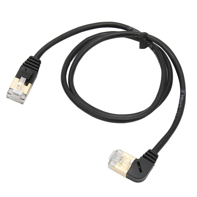 Cable Ethernet R, cable Ethernet CAT8, cable Ethernet de fibra de 0,6 m, cable de red, artesanía excepcional