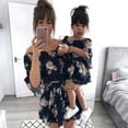 thumbnail image 3 of Robe Familiale Mère et Fille Tenues Florales Assorties Vêtements Robes, 3 of 5