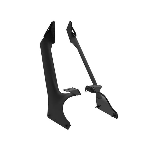 KC Hilites Light Bar Mounting Kit 7328 Overhead Windshield Mount; To Mount 50 Inch Light Bar; Powder Coated; Black; Steel