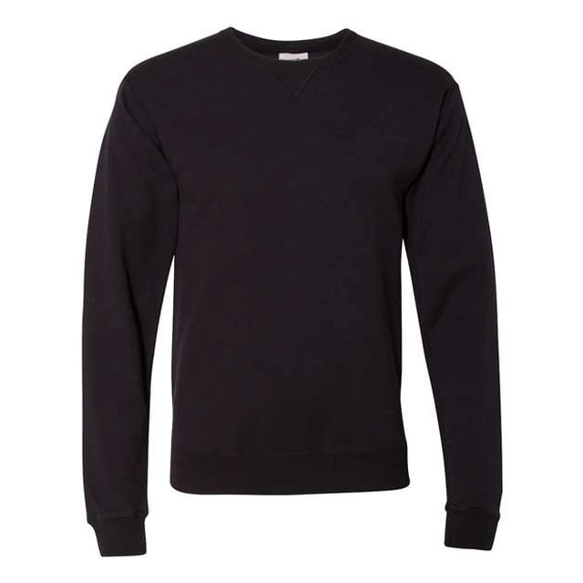 ComfortWash by Hanes - Sudadera de cuello redondo teñida para mujer, talla XL, color negro hanes GDH400